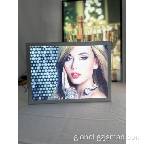 Home Decoration Poster Frame Sign Board High Quality Slim Led Magnetic Light Box Factory